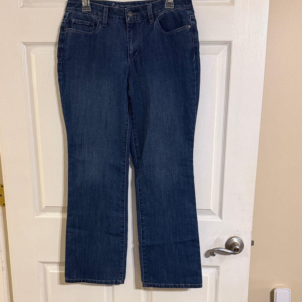 Christopher & Banks Dark Blue Boot-Cut Jeans